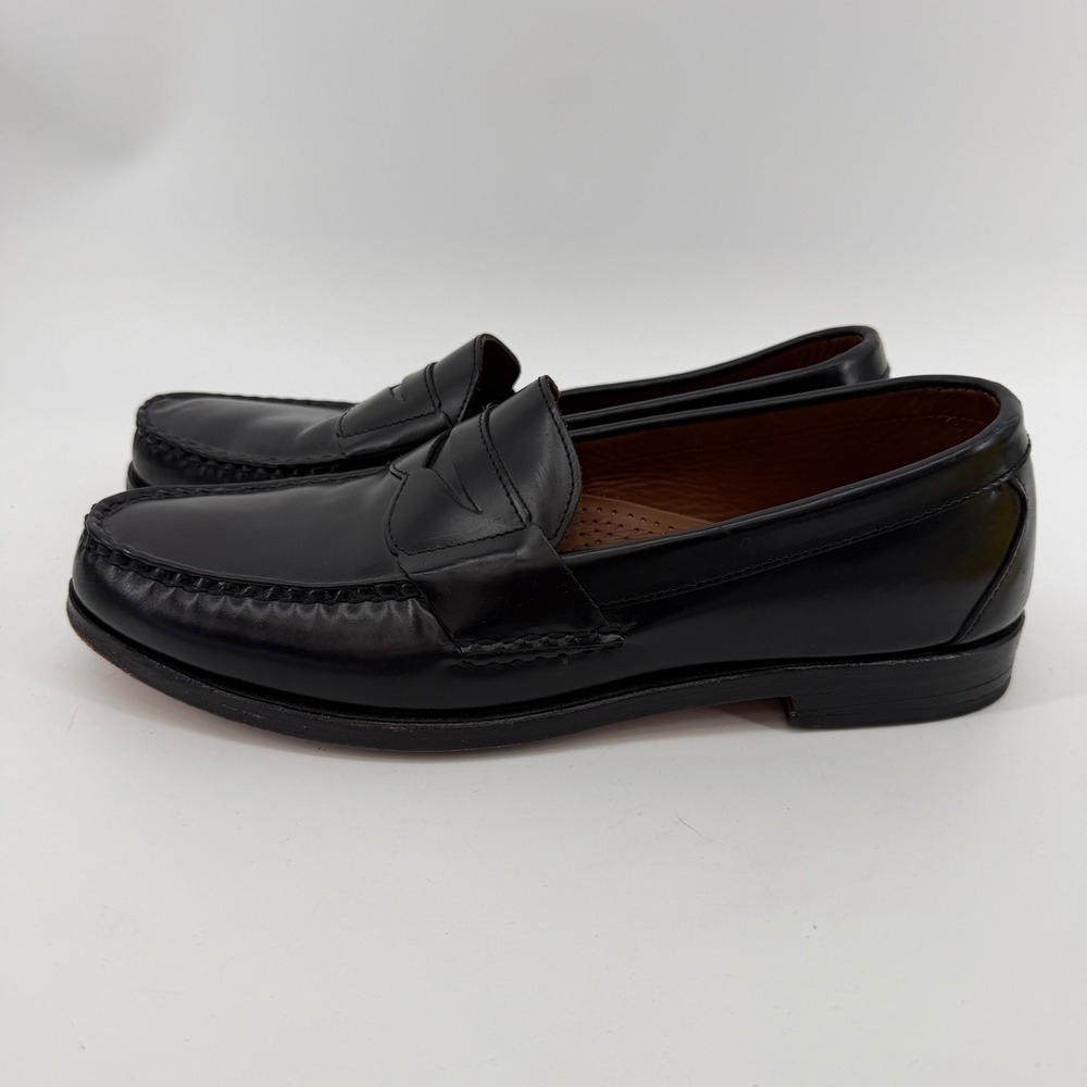 Allen Edmonds Walden Loafers Mens 11.5 C Black Leather Penny Classic Dress Shoes - Picture 5 of 8